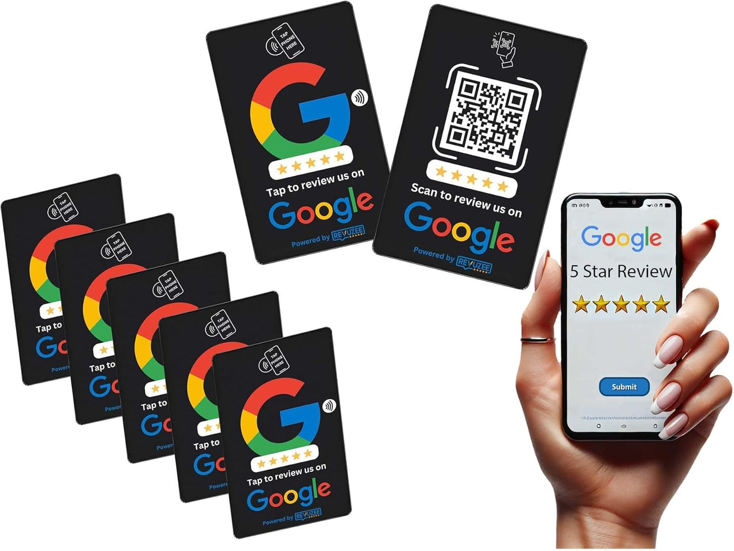 Google Tap Card with QR Code - Black