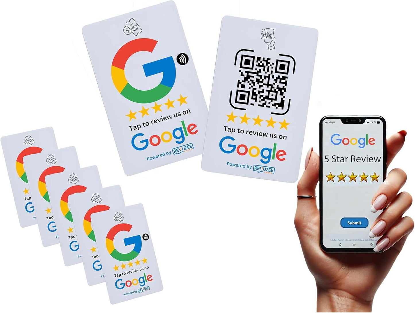 Google Tap Card with QR Code - White