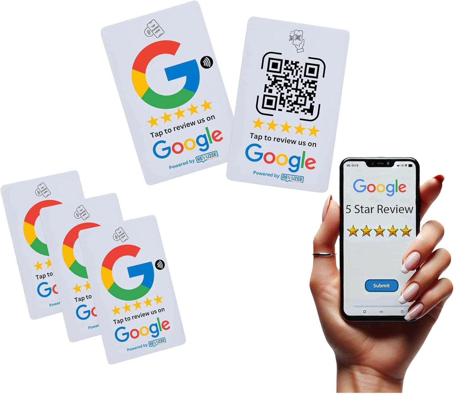 Google Tap Card with QR Code - White