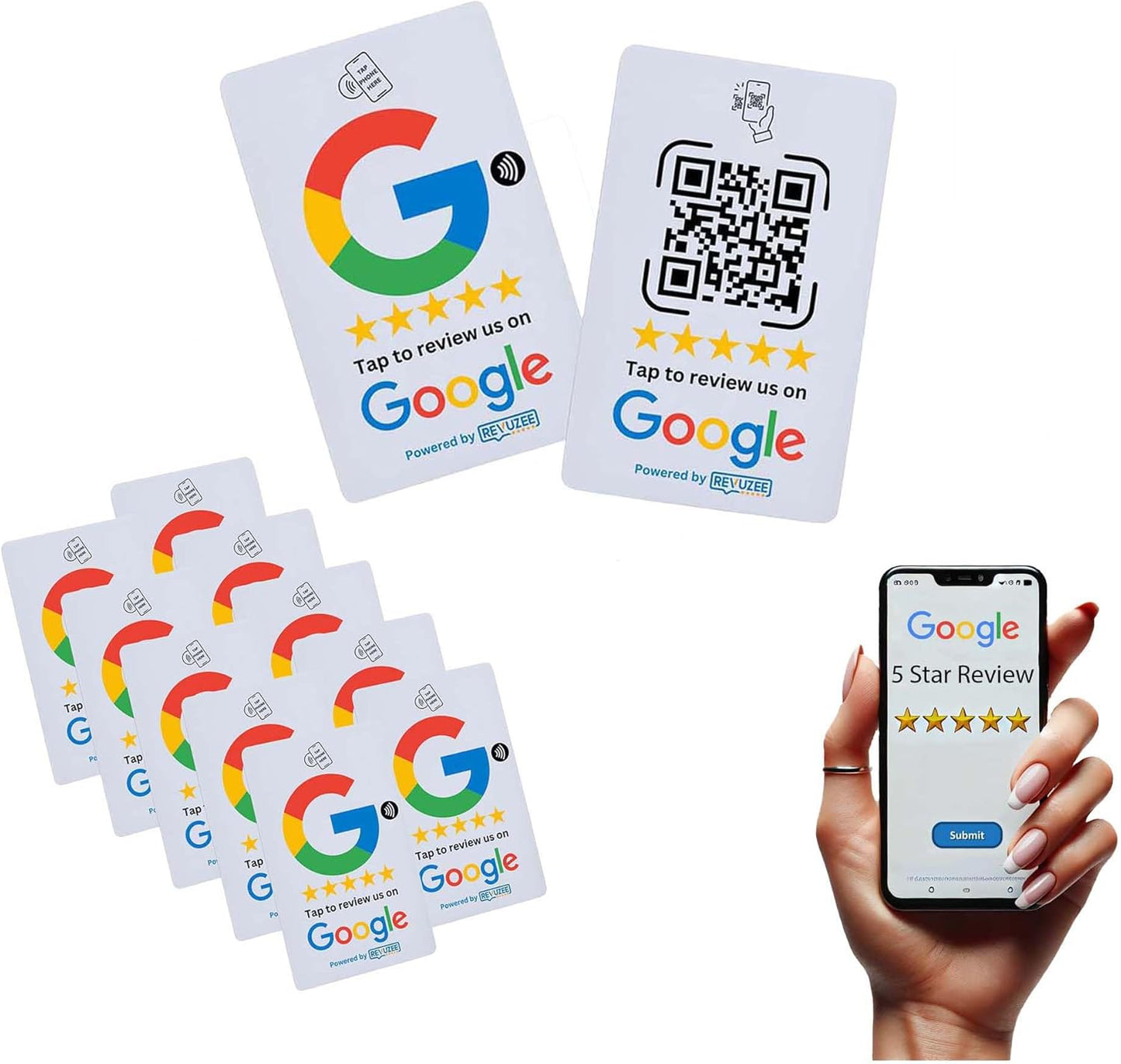 Google Tap Card with QR Code - White