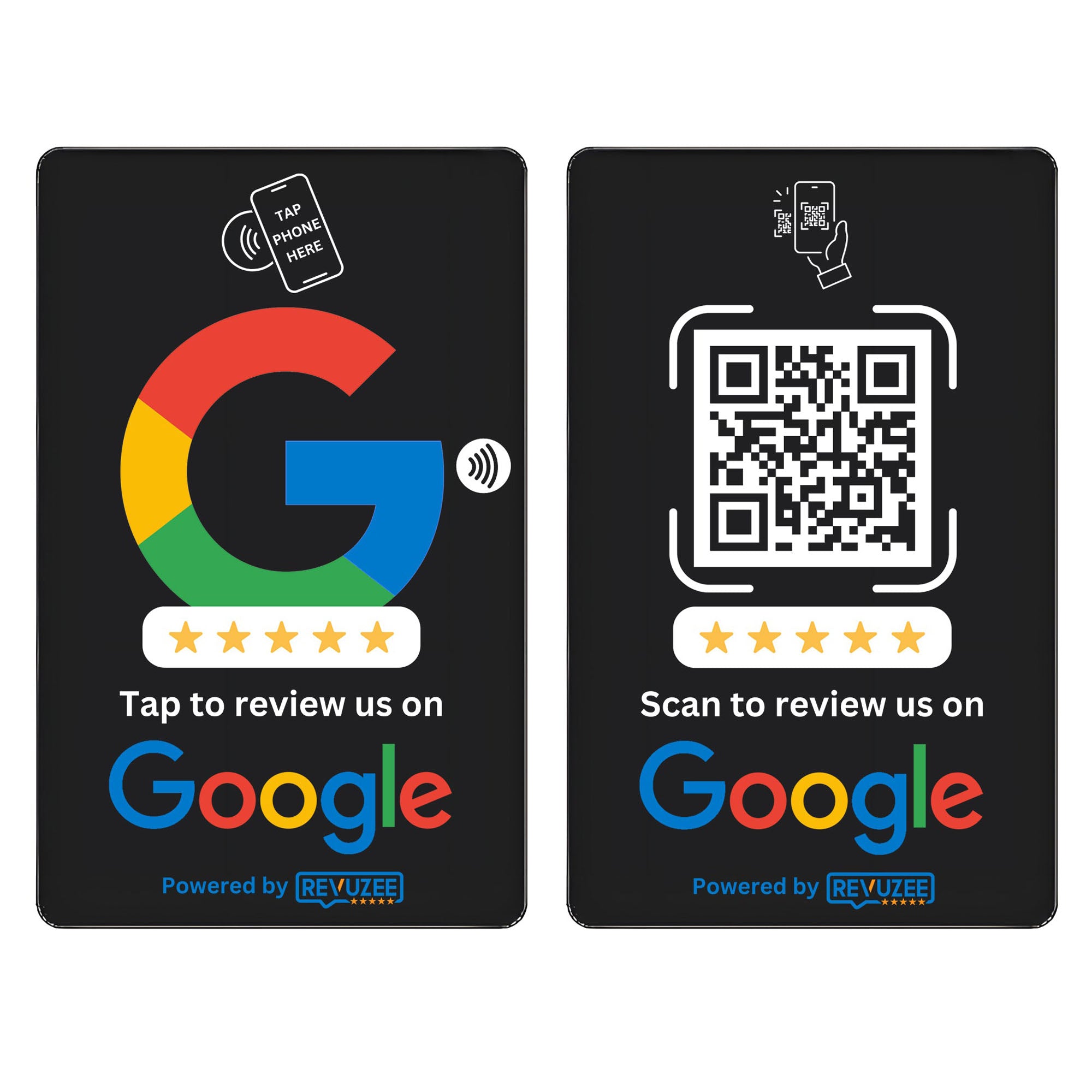 Google Tap Card with QR Code - Black