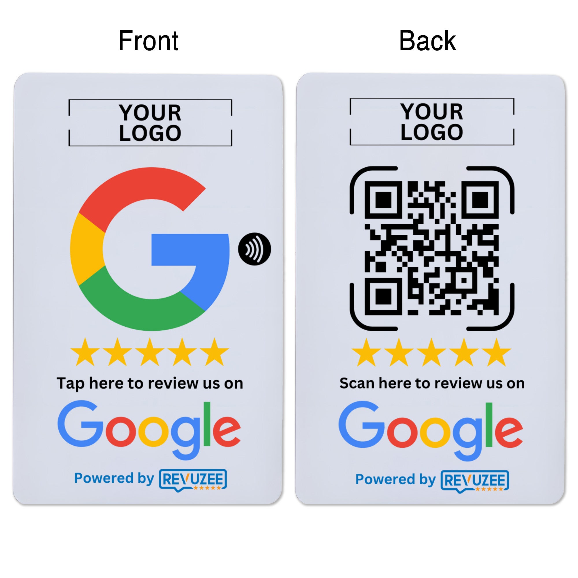 Google Tap Card with Your Logo (Double-Sided)