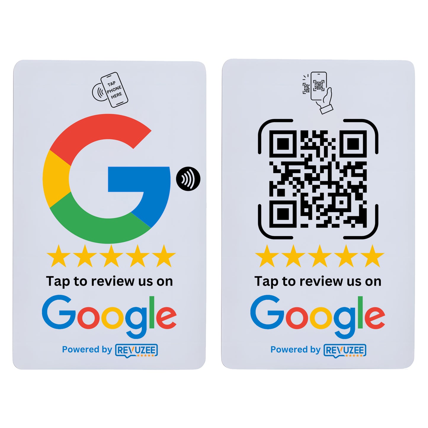 Google Tap Card with QR Code - White